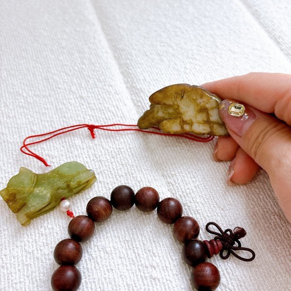 VINTAGE JADE CHARM, AUTHENTIC - Picture 4 of 7